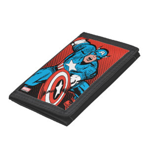 Captain America Shield Slam Trifold Wallet