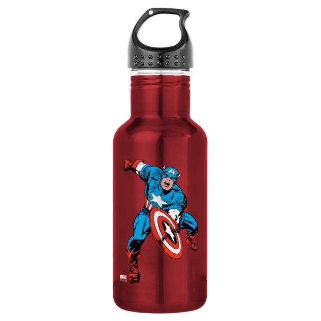 Captain America Shield Slam Water Bottle (Front)