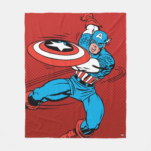 Captain America Shield Slash Fleece Blanket