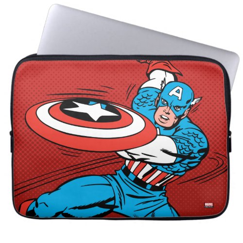 Captain America Shield Slash Laptop Sleeve
