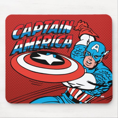Captain America Shield Slash Mouse Pad