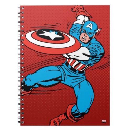 Captain America Shield Slash Notebook