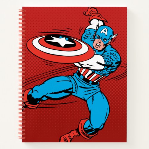 Captain America Shield Slash Notebook
