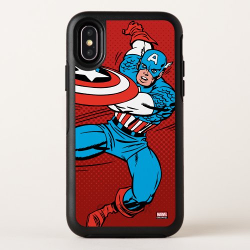 Captain America Shield Slash OtterBox Symmetry iPhone X Case