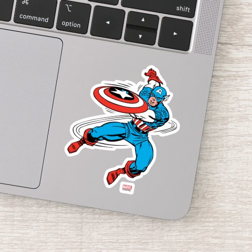 Captain America Shield Slash Sticker
