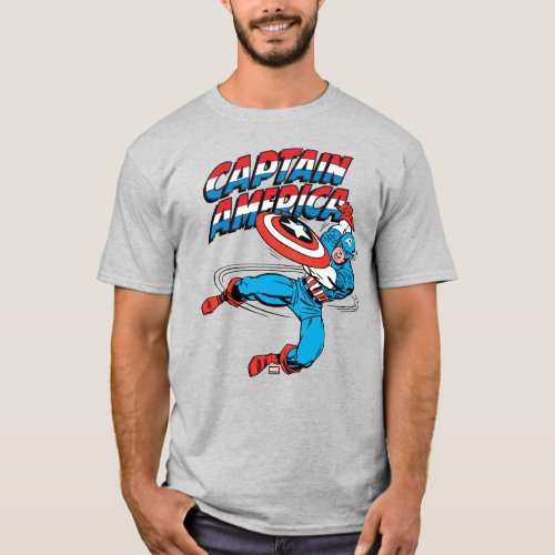 Captain America Shield Slash T_Shirt