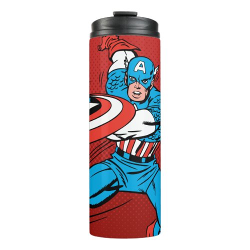 Captain America Shield Slash Thermal Tumbler