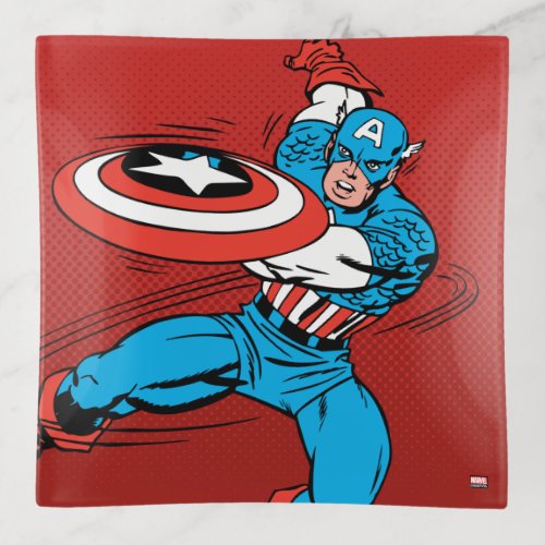 Captain America Shield Slash Trinket Tray