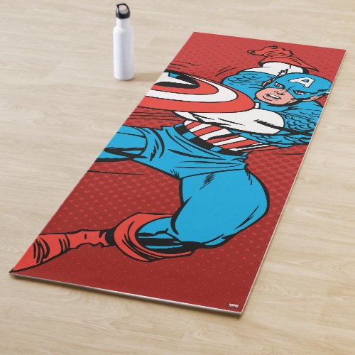 Captain America Shield Slash Yoga Mat
