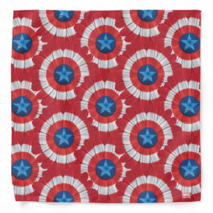 Captain America Shield Styled Daisy Flower Bandana