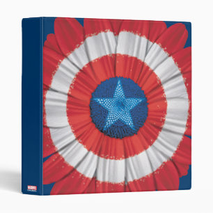 Captain America Shield Styled Daisy Flower Binder