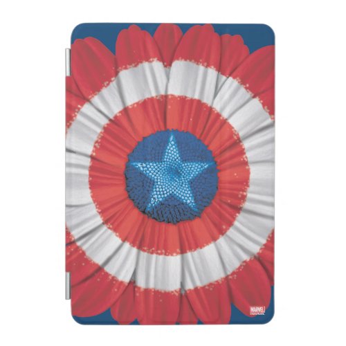 Captain America Shield Styled Daisy Flower iPad Mini Cover