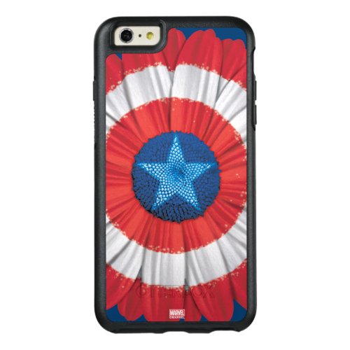 Captain America Shield Styled Daisy Flower OtterBox iPhone 66s Plus Case