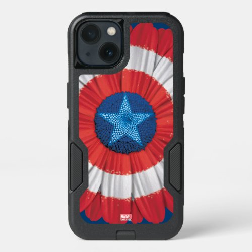Captain America Shield Styled Daisy Flower iPhone 13 Case