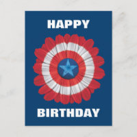 Captain America Shield Styled Daisy Flower