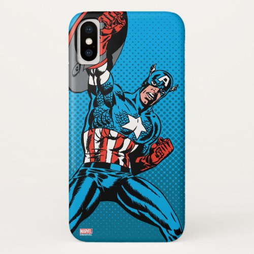 Captain America Shield Up iPhone X Case