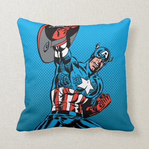 Captain America Shield Up Pillow | Zazzle