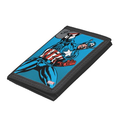 Captain America Shield Up Trifold Wallet