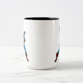 Captain America Shield Up Two-Tone Coffee Mug (Center)