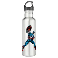 Captain America 8x6.5 Shield - Water Bottle