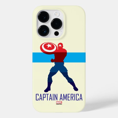 Captain America Silhouette Color Block Case_Mate iPhone 14 Pro Case
