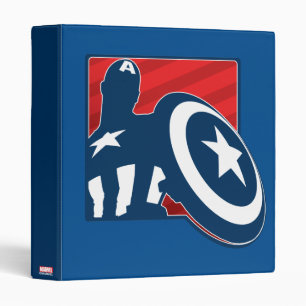 Captain America Silhouette Icon Binder