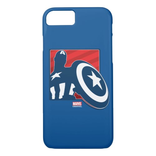 Captain America Silhouette Icon iPhone 87 Case