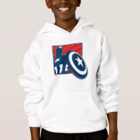 Captain America Silhouette Icon Hoodie