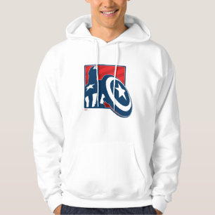 Captain America Silhouette Icon Hoodie