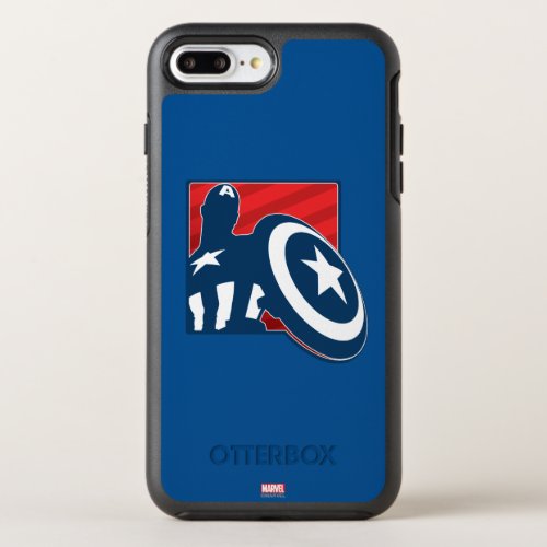Captain America Silhouette Icon OtterBox Symmetry iPhone 8 Plus7 Plus Case