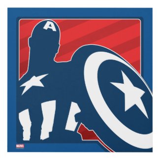 Captain America Silhouette Icon
