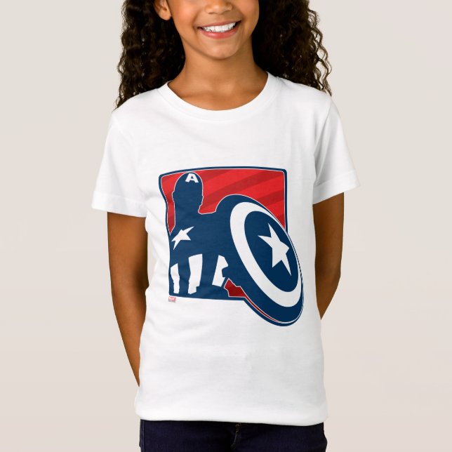 Captain America Silhouette Icon T-Shirt (Front)