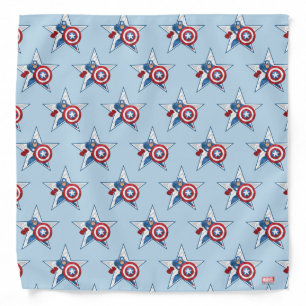 Captain America Star Graphic Bandana