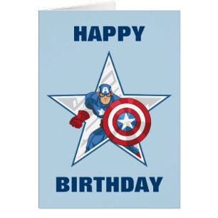 Captain America Star Graphic Cards