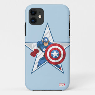 Captain America Star Graphic iPhone 11 Case