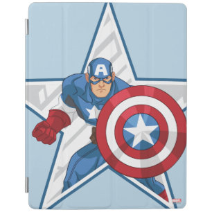 Captain America Star Graphic iPad Smart Cover