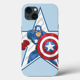 Captain America Star Graphic iPhone 13 Case