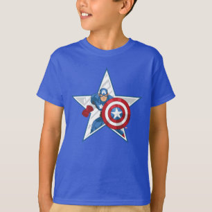 Captain America Star Graphic T-Shirt