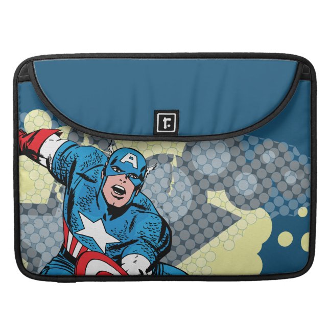 Captain America Star MacBook Pro Sleeve (Front Closed)