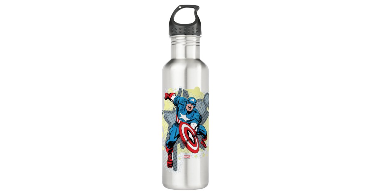 Captain America Star Stainless Steel Water Bottle