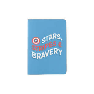 Captain America Stars, Stripes, & Bravery Passport Holder