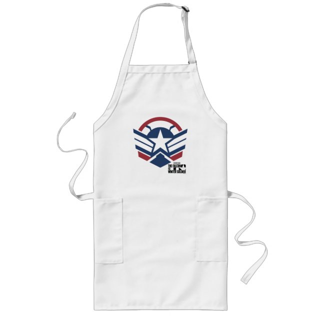 Captain America Stars & Stripes Long Apron (Front)