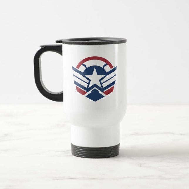 Captain America Stars & Stripes Travel Mug (Left)