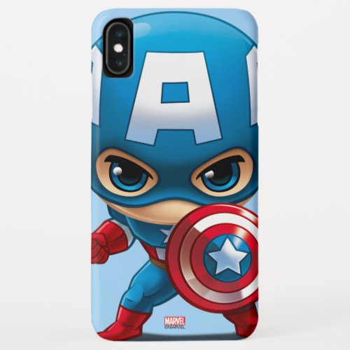 Captain America Stylized Art iPhone XS Max Case