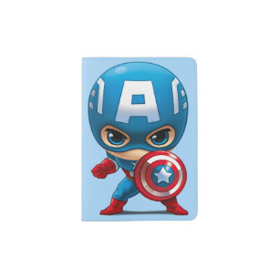 Captain America Stylized Art Passport Holder