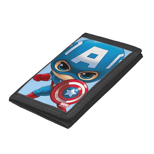 Captain America Stylized Art Tri_fold Wallet
