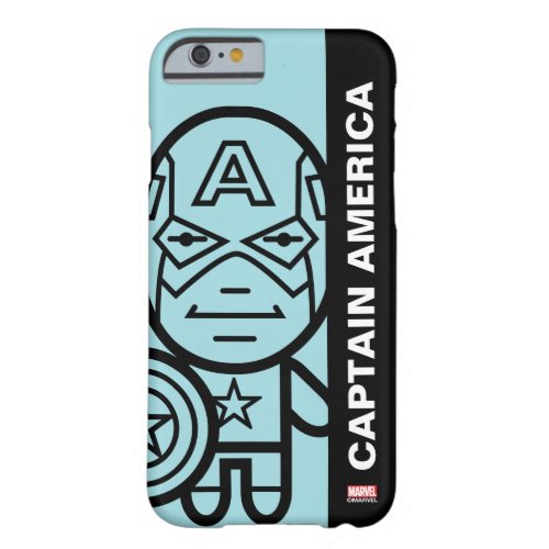 Captain America Stylized Line Art Barely There iPhone 6 Case