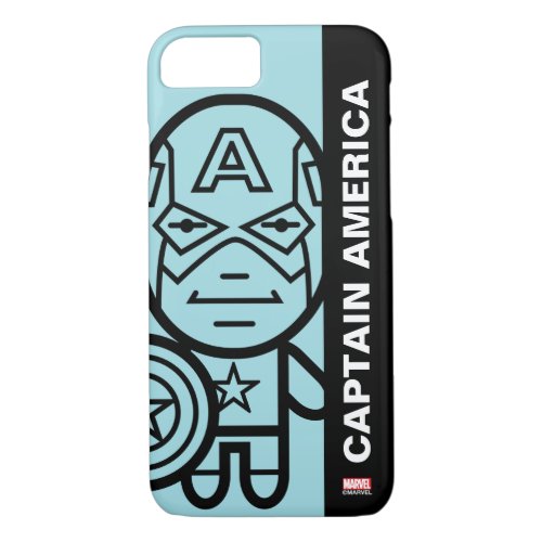 Captain America Stylized Line Art iPhone 87 Case