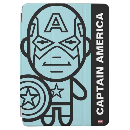 Captain America Stylized Line Art iPad Air Cover