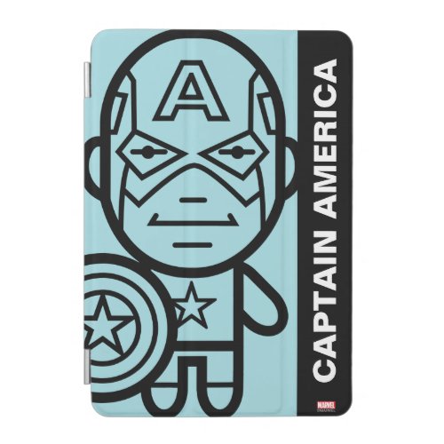Captain America Stylized Line Art iPad Mini Cover